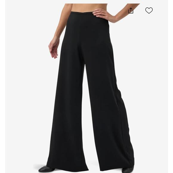 Trina Turk · Size 4 · Wide Leg Trousers · 100% Polyester · Black - Picture 1 of 7